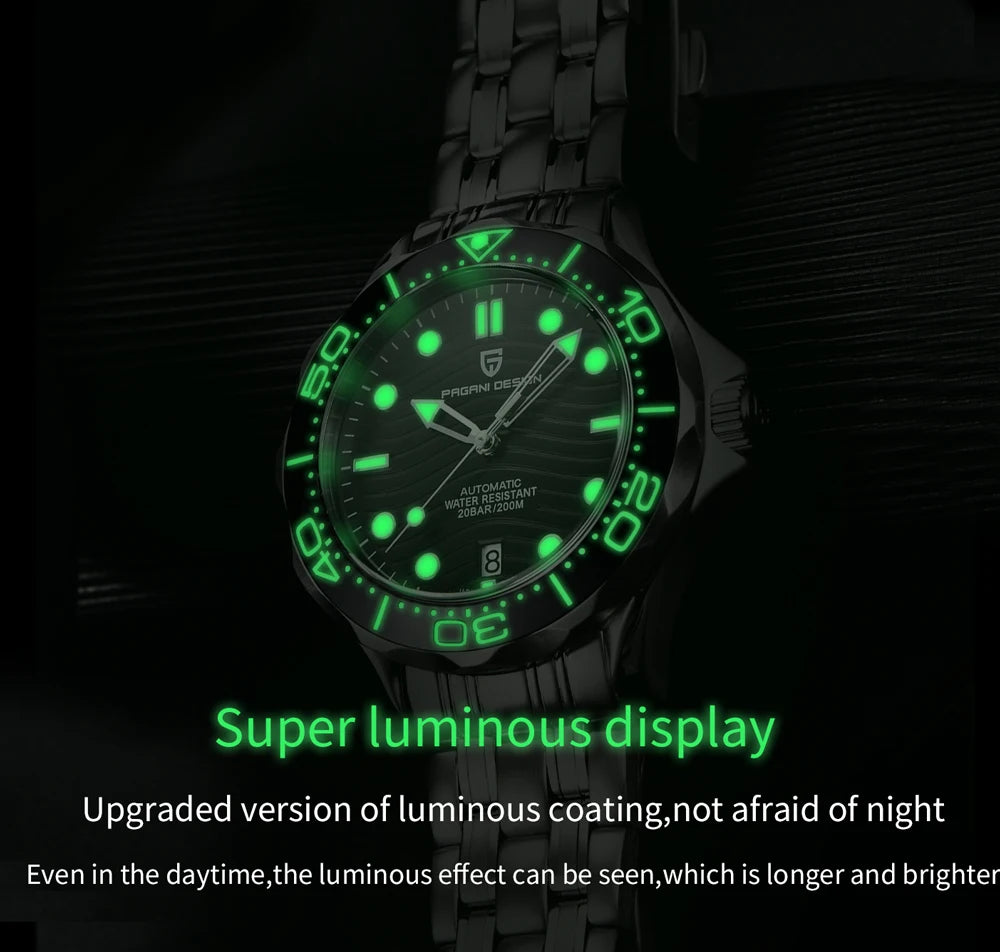 PAGANI DESIGN PD1685 D200 Rose Gold Green