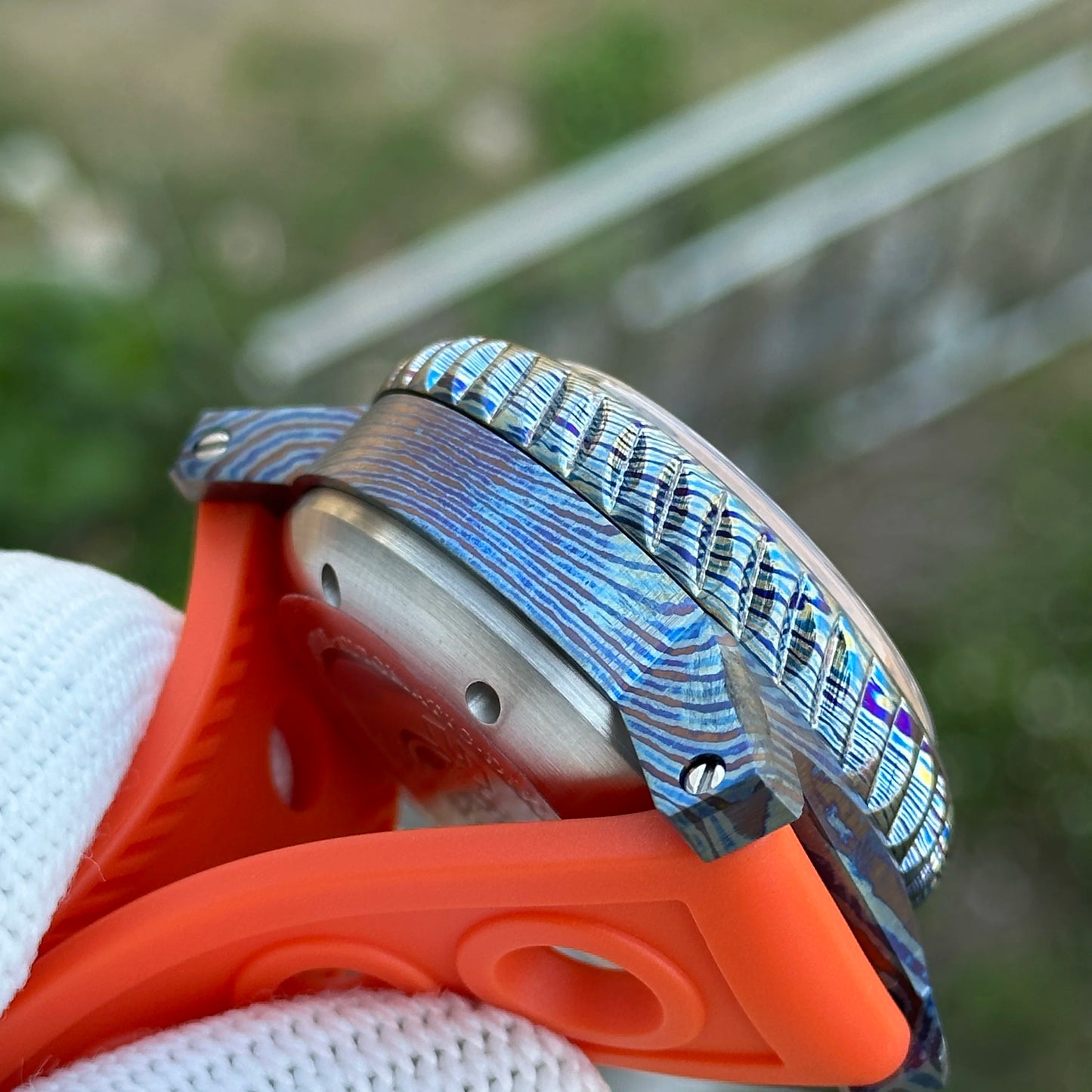 SteelDive SD1982Y D10000 Titanium Damascus (XXX)