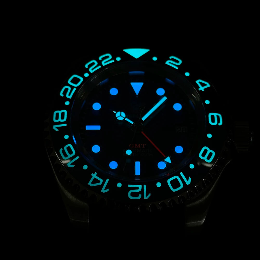 SteelDive SD1964GMT D1000 (4Hands) Diver's Watch