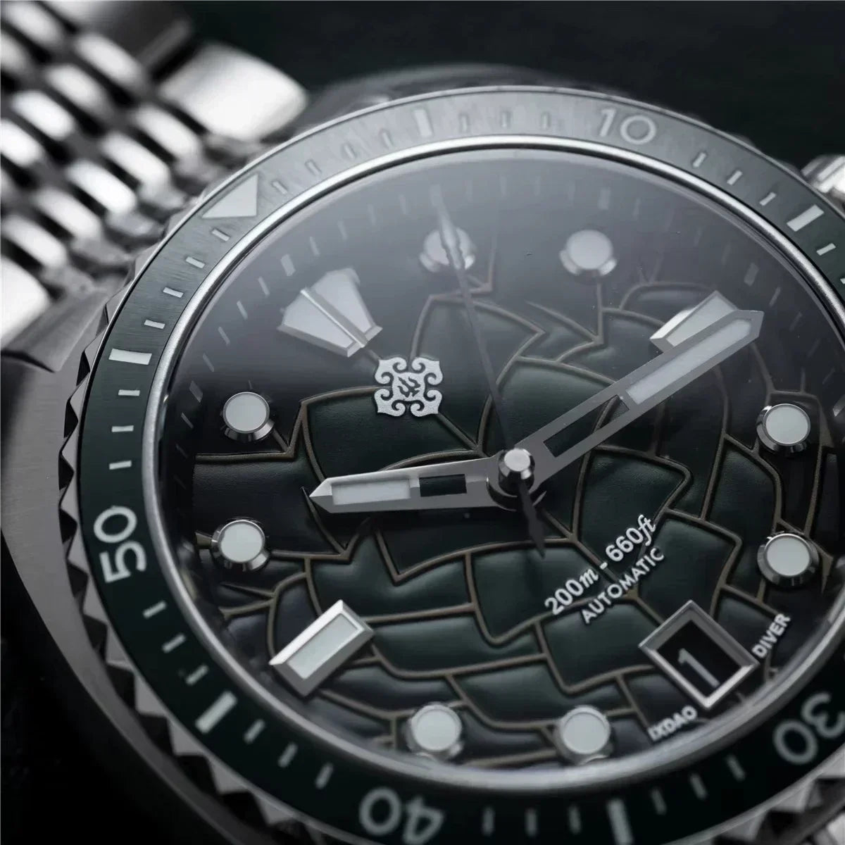 IXDAO JD-X07S Automatic Mechanical Men's Watch Diving 20Bar (Stainless Steel)