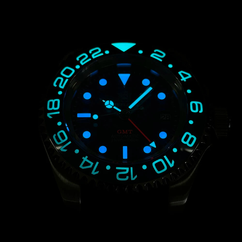 SteelDive SD1964GMT D1000 (4Hands) Diver's Watch