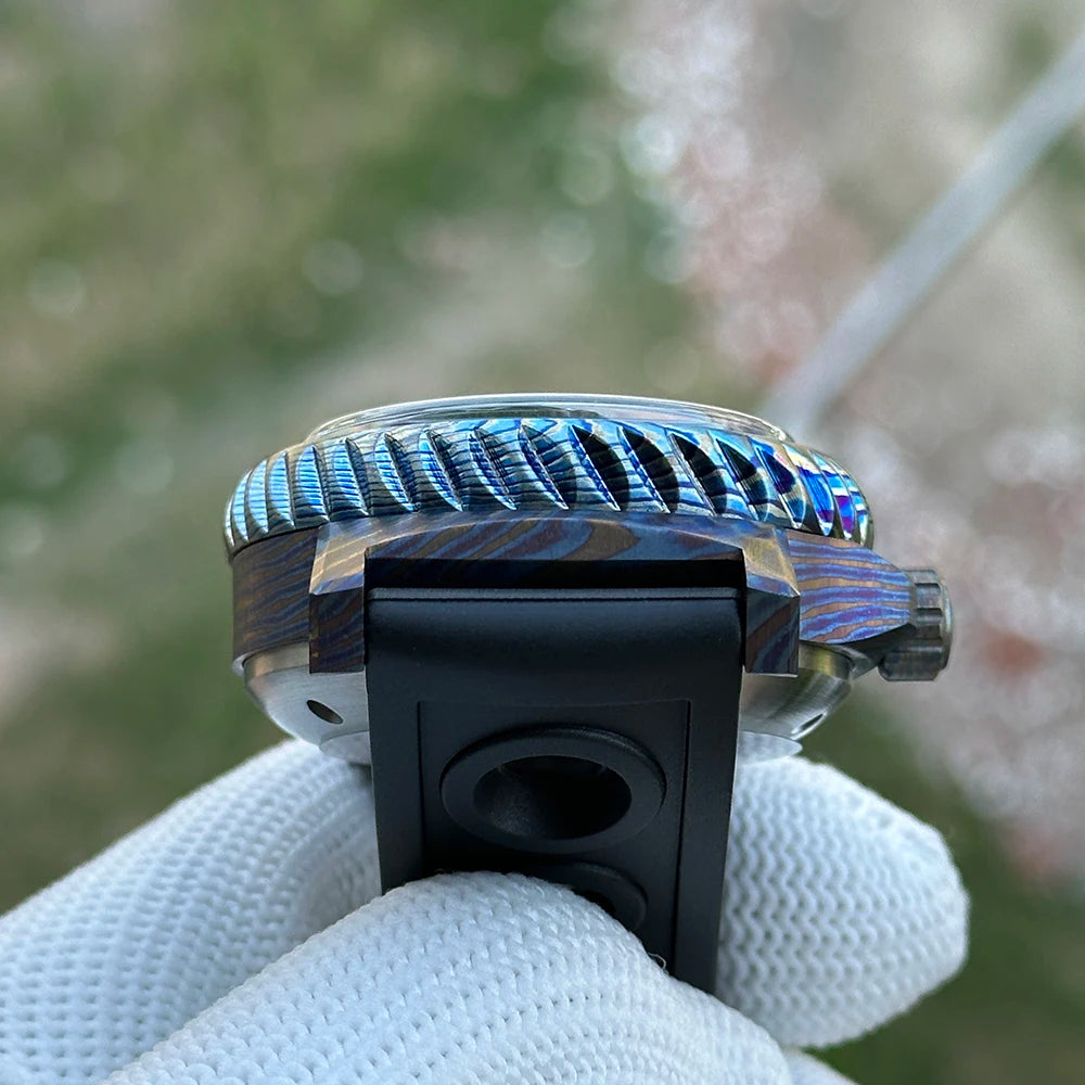 SteelDive SD1982Y D10000 Titanium Damascus (XXX)