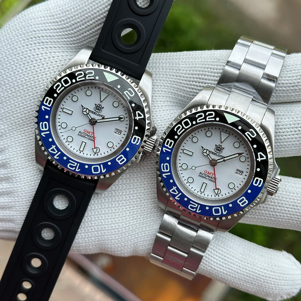 SteelDive SD1964GMT D1000 (4Hands) Diver's Watch