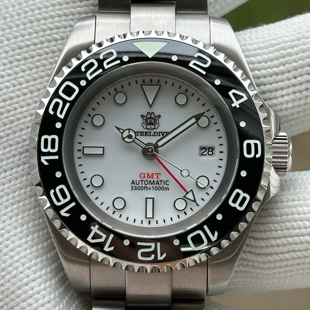 SteelDive SD1964GMT D1000 (4Hands) Diver's Watch