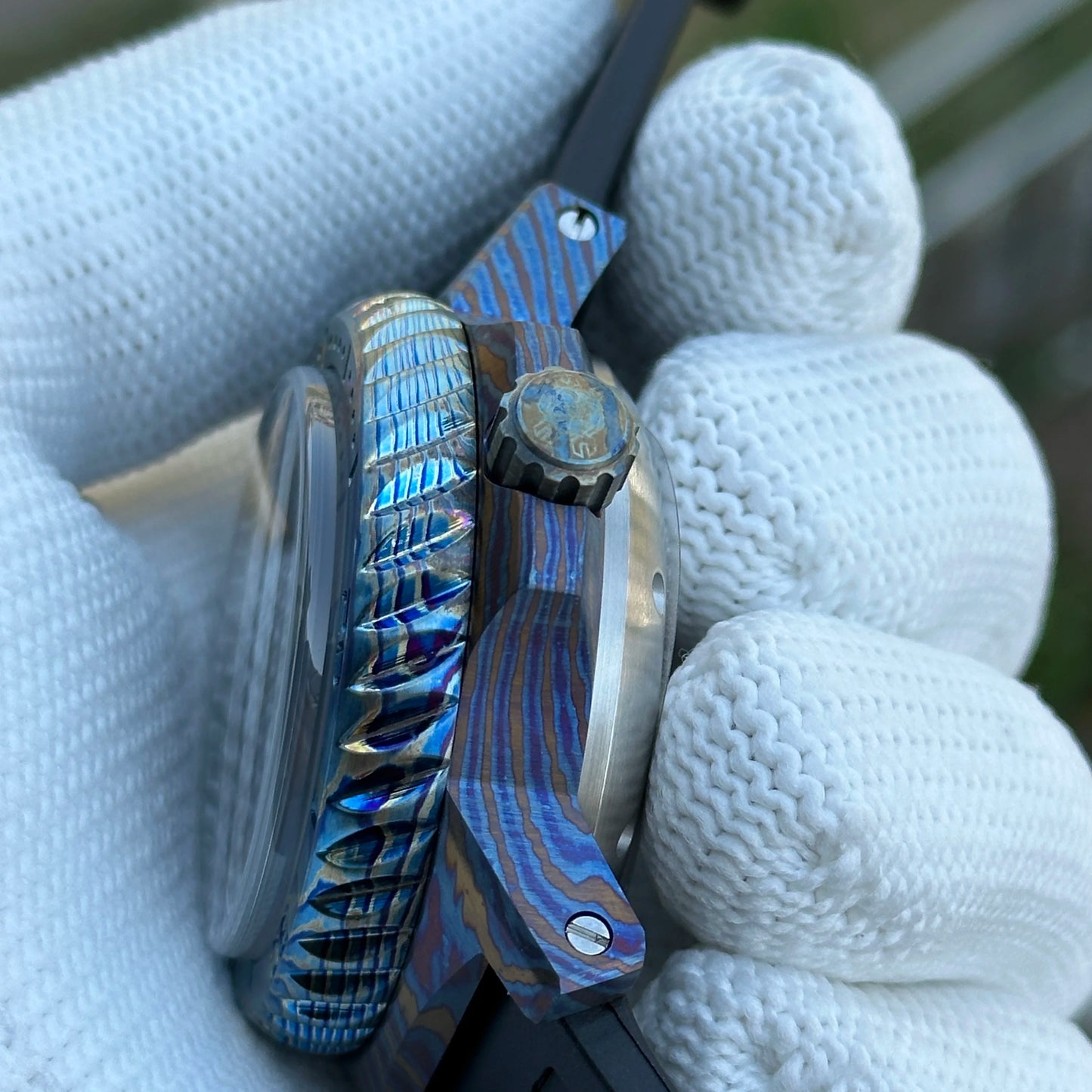 SteelDive SD1982Y D10000 Titanium Damascus (XXX)