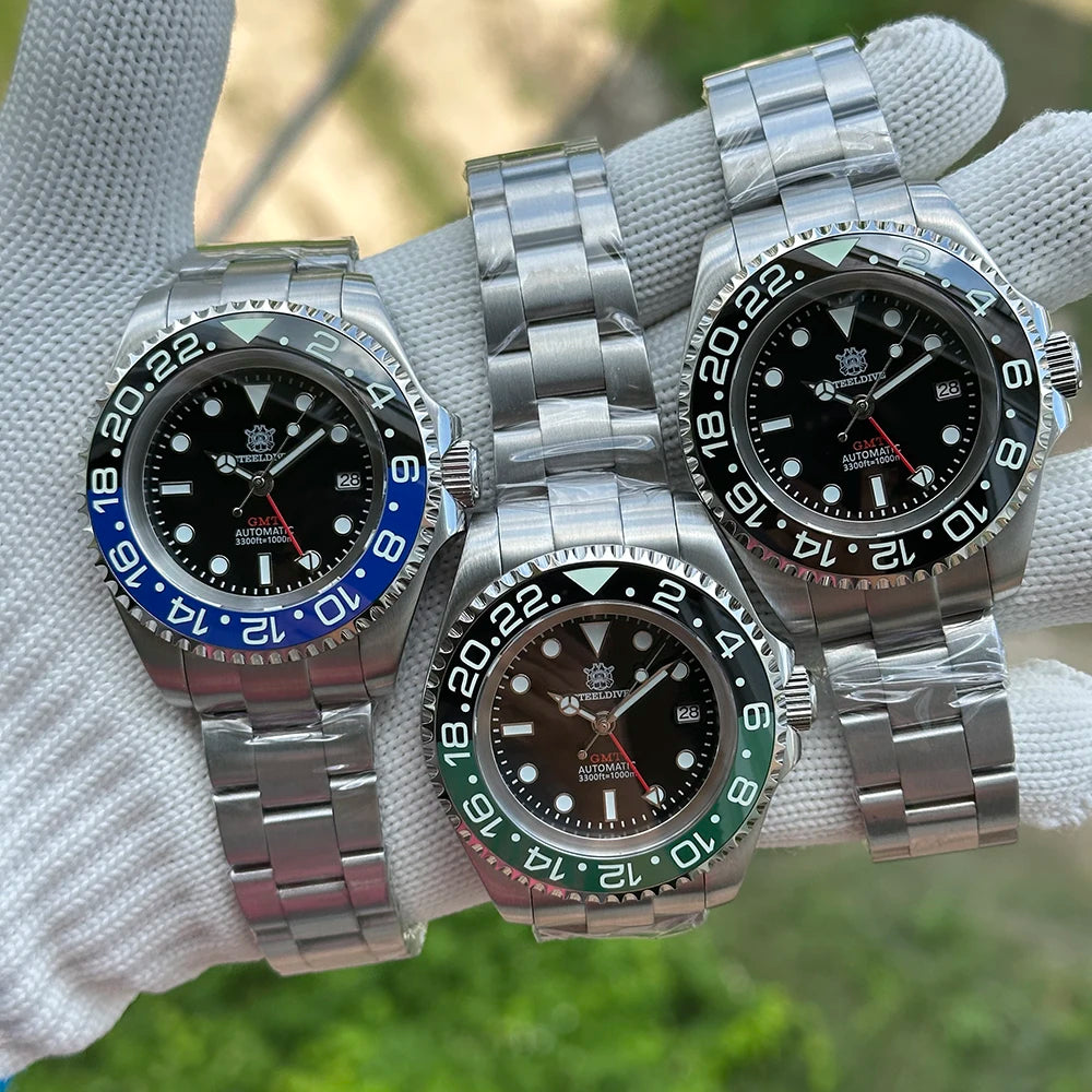 SteelDive SD1964GMT D1000 (4Hands) Diver's Watch