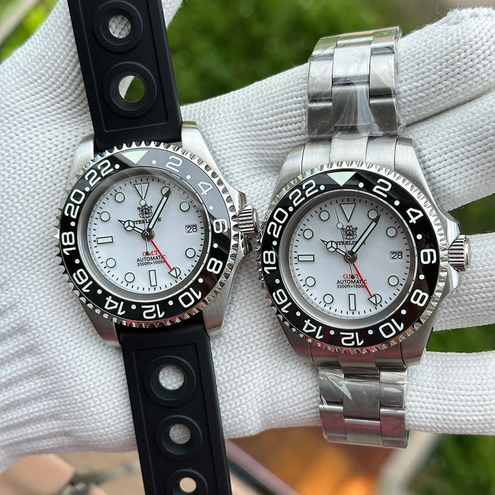 SteelDive SD1964GMT D1000 (4Hands) Diver's Watch