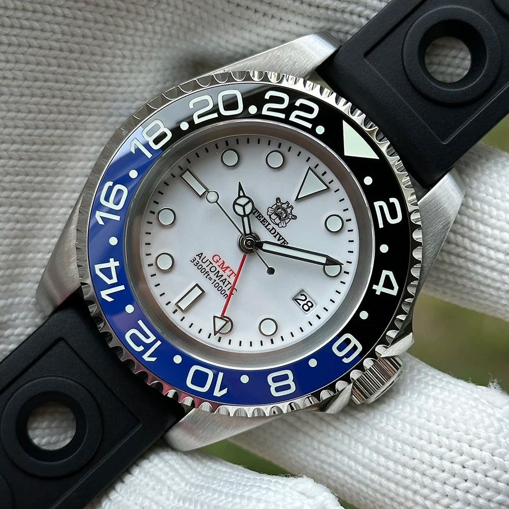 SteelDive SD1964GMT D1000 (4Hands) Diver's Watch